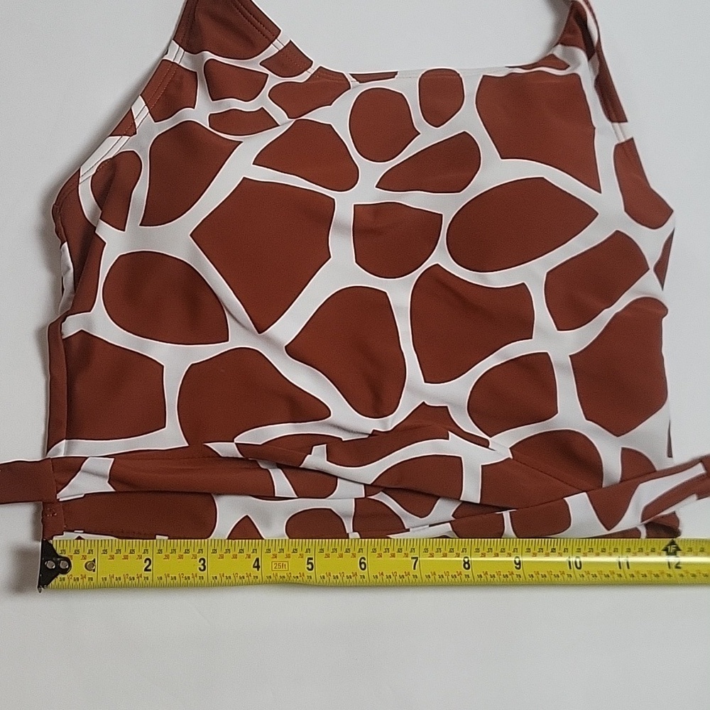 Coral Reef Swim Giraffe Print Two Piece High Waisted Halter Bikini Swims… - Picture 15 of 15